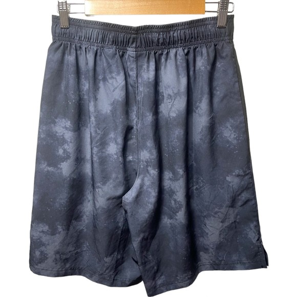 Reebok men running shorts black and gray with cloudy design size medium - Picture 2 of 3